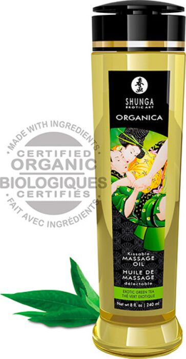 Shunga Massage Oil Green Tea - T? Verde Ex?tico Shunga Massage Oil Green Tea - T? Verde Ex?tico