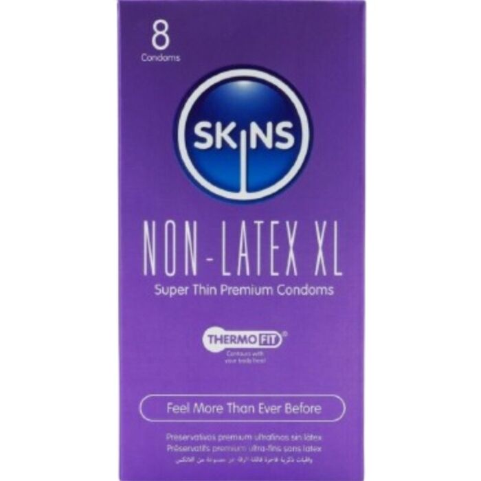 Preservativi Skins XL senza lattice e ipoallergenici Preservativi Skins XL senza lattice e ipoallergenici