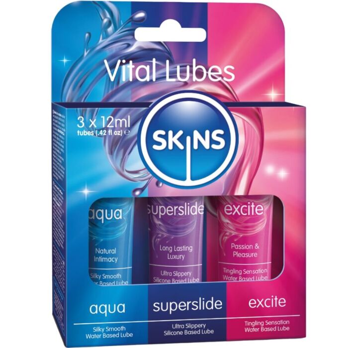 Kit Lubrificanti SKINS VITAL LUBES 3 x 12 ml Kit Lubrificanti SKINS VITAL LUBES 3 x 12 ml