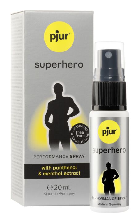 Spray retardante Pjur Superhero de 20 ml para hombres Spray retardante Pjur Superhero de 20 ml para hombres