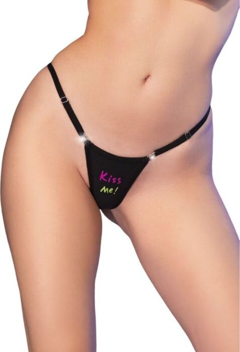 Tanga Chilirose CR 4836 Kiss Me Nero Elegante