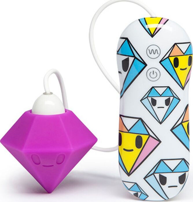 tokidoki 7 Function Silicone Purple Diamond Clitoral Vibrator