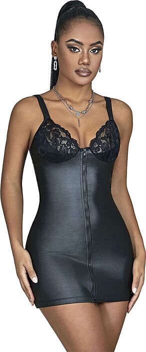 Vestito in pelle SUBBLIME 957568 con zip sexy Vestito in pelle SUBBLIME 957568 con zip sexy