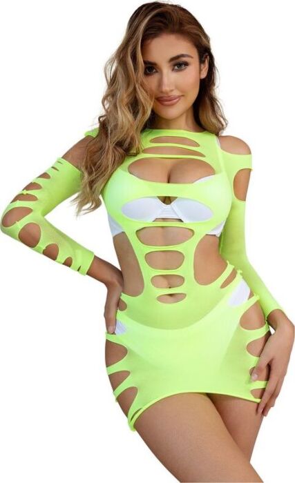 Vestito Rejilla Sublime Verde Elegante Vestito Rejilla Sublime Verde Elegante