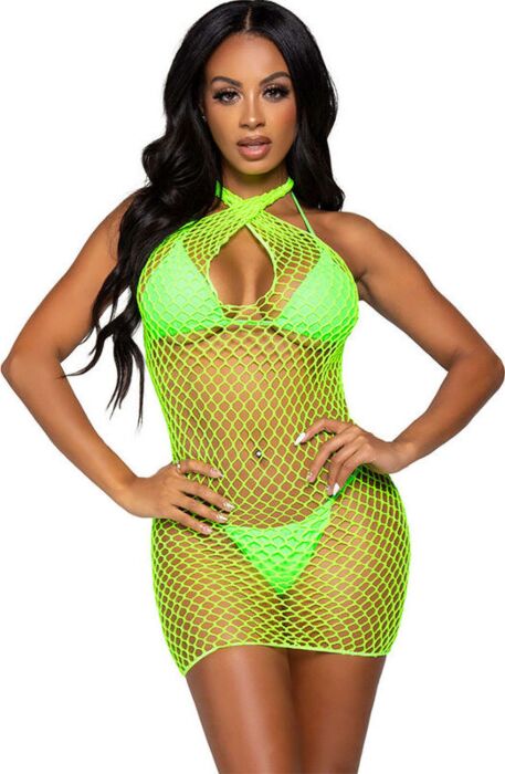 Vestito Rejilla Verde Leg Avenue - Stile Seducente Vestito Rejilla Verde Leg Avenue - Stile Seducente