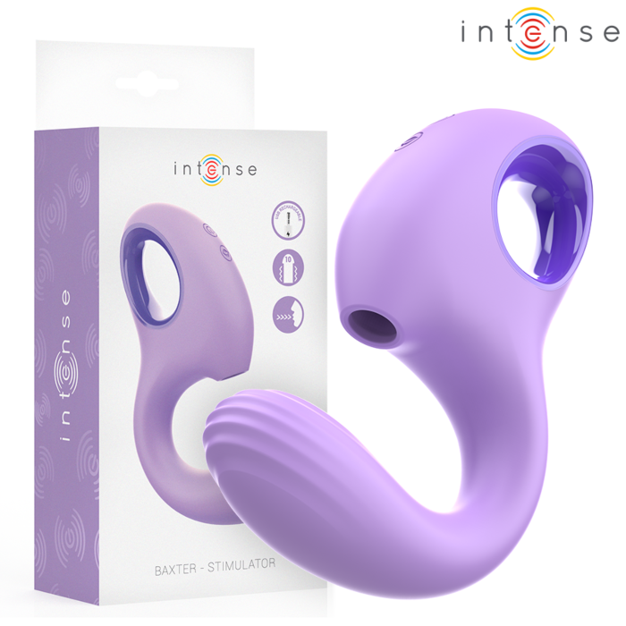 Vibratore Intense Baxter Violetta con Succione Vibratore Intense Baxter Violetta con Succione