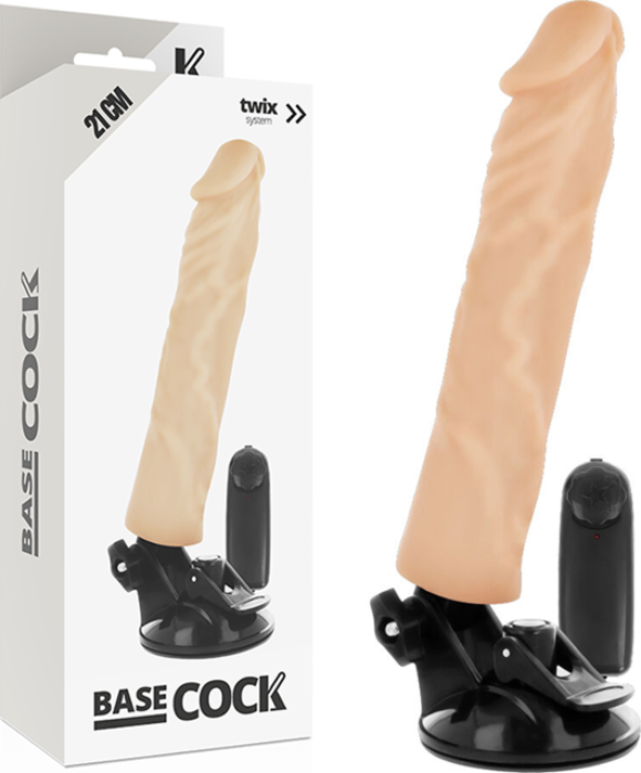 Vibratore Realistico BASECOCK 21 cm con Telecomando