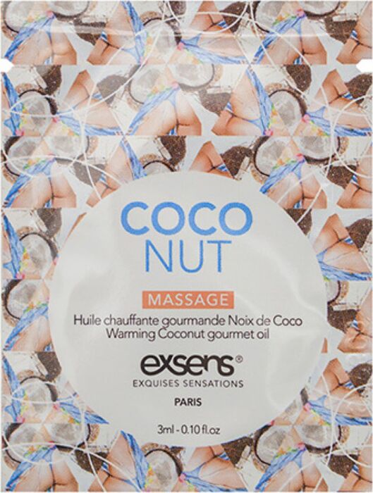 Warming Gourmet Massage Oil Coconut Sachet 3 ml
