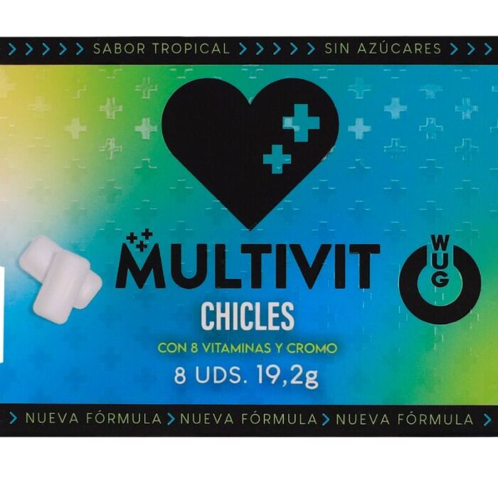 Chicle Funzionale WUG GUM MULTIVIT con melatonina e valeriana Chicle Funzionale WUG GUM MULTIVIT con melatonina e valeriana