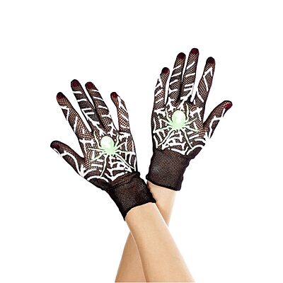 GUANTES NEGRO CON DIB TELAARA?A