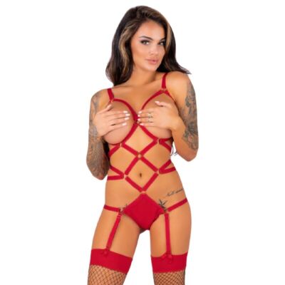 Set Body Lingerie Livco Corsetti Thiara Rosso