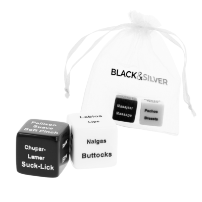 Dadi per coppie BLACK&SILVER - Sensazioni Uniche