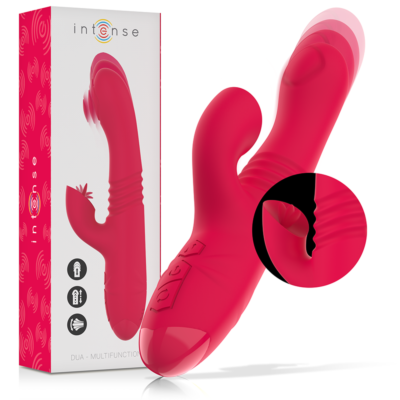 Vibratore Rabbit Intense DUA Rosso - 8 Modi