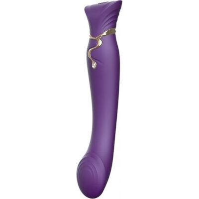 Vibratore Zalo Queen Cleopatra con calore - viola