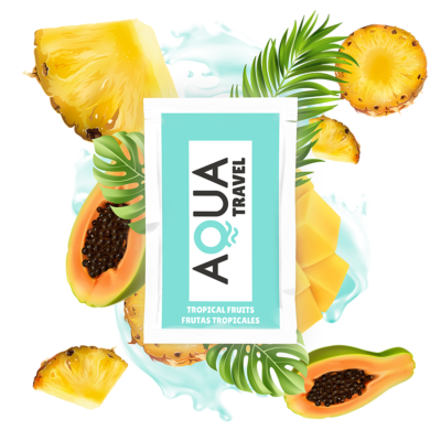 Aqua Travel - Lubrificante a base d'acqua al gusto di frutti tropicali da 6 ml - Sex Shop