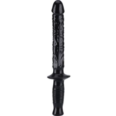 Maneggiatore di dildo 37 cm nero - Spedizione discreta e sicura!