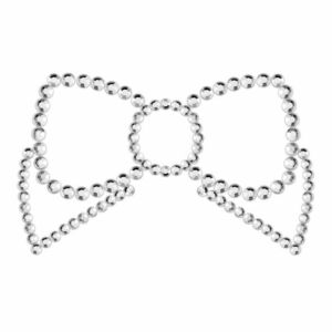 Coperture Capezzoli Argento con Fiocco