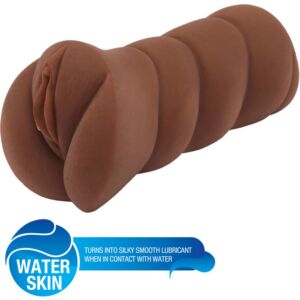 Super wet travel castoro masturbatore vagina - marron