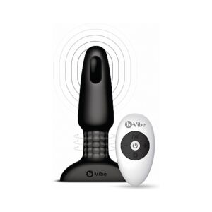 Vibratore plug 2 con telecomando - nero
