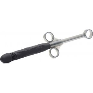Dildo in silicone sparatutto jizz - nero