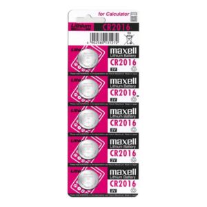 Batterie Maxell CR2016 3V - Pacco da 5
