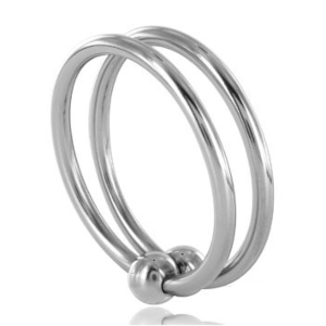 Anello Doppio Glans Metallo Hard
