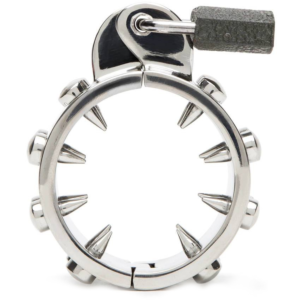 Anello di Castità con Lucchetto in Acciaio