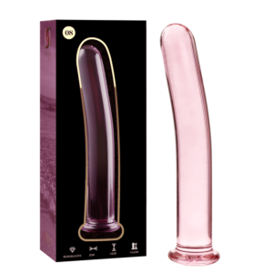 Dildo in vetro rosa Nebula