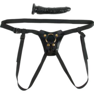 Harness dice Fetish fantasy gold