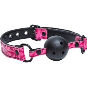 Bavaglio peccaminoso con palla rosa