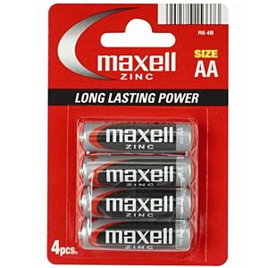 Batterie Maxell Zinc AA LR6 4 pezzi: Energia Infinita