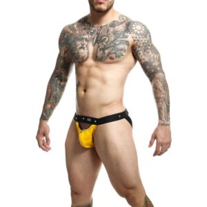 DNGEON Peekaboo Jock Giallo - Intimo Sportivo-Erotico