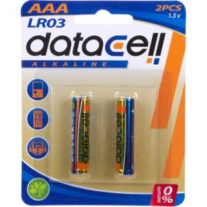 Blister 2 batterie alcaline LR03/AAA - Datacell - Qualità Premium