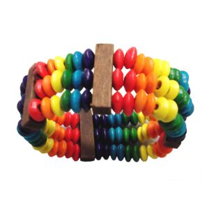 Bracciale Arcobaleno in Legno