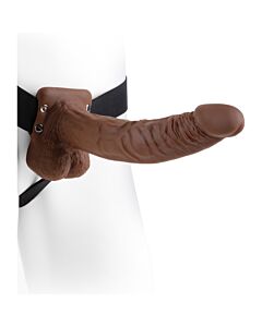 Pene realistico con arne 24 cm marrn