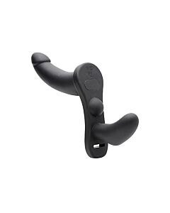Il suo doppio take - dildo con imbracatura - nero