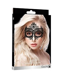 Maschera fantasia pizzo nero Queen - nera