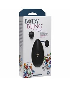 Body bling - mini vibratore gioiello - beatitudine - nero