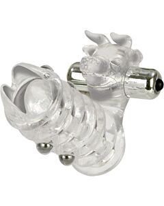 Guaina del pene con vibratore per clitoride