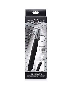 Dildo in silicone sparatutto jizz - nero