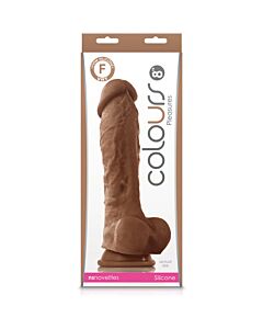 Colori piaceri realistici pene 23cm - caramello
