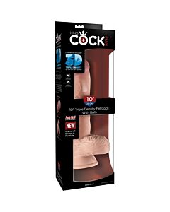 King cock - pene realistico con testicoli a tripla densità 28x10cm