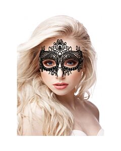 Maschera fantasia pizzo nero Queen - nera