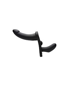 Il suo doppio take - dildo con imbracatura - nero