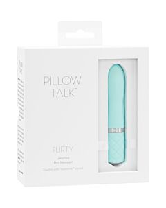 Vibratore in vetro flirty - turchese