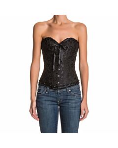 Corsetto Floreale Nero