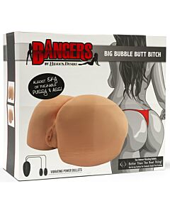 Masturbatore vibrante realistico di grande puttana di culo