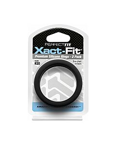 Anelli Xact-fit: Anelli di Misura Perfetta (Nero)