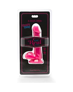 Happy dicks dildo con testicoli 15cm - rosa