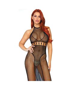 Abito Red Halter Noir